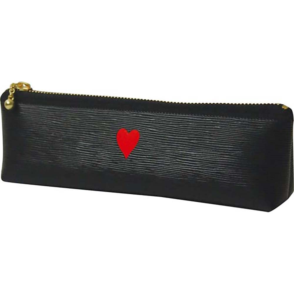 エルコミューン El Commune Matoka PPC-028 Pen Case, One-Point Pen Case, Heart, Black