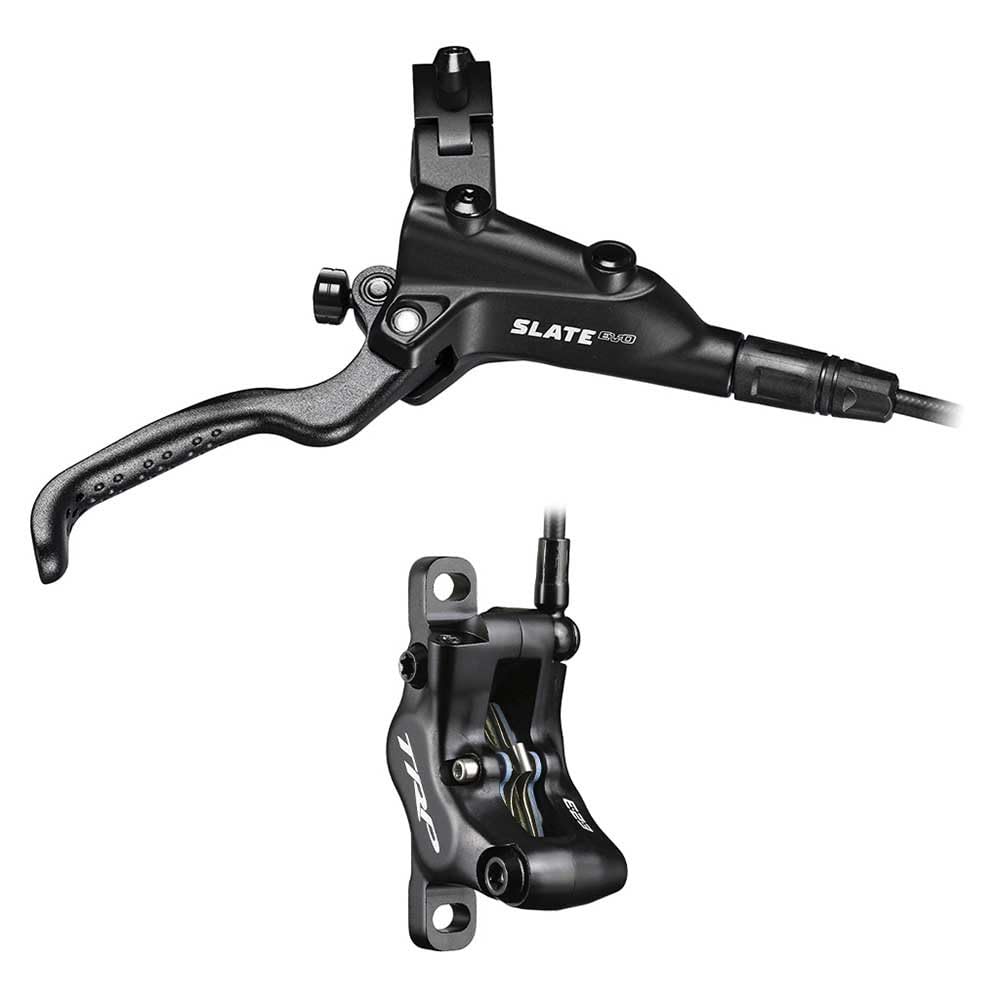 TRP Slate EVO Hydraulic MTB Brake | 4-Piston Caliper | 10 mm Master Piston | Black | Right Hand Lever