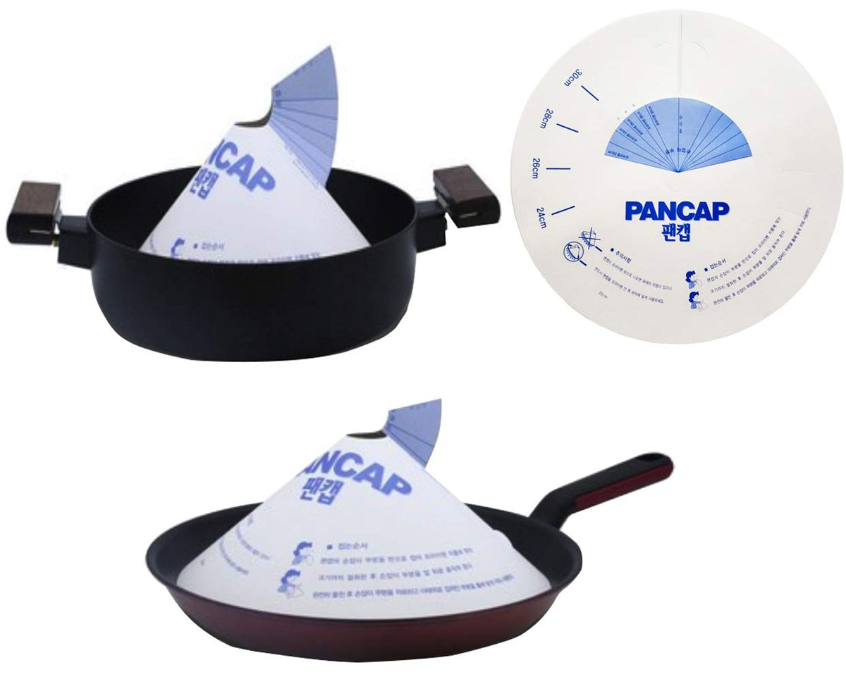 [PanCap]Patented Kitchen OIL Protector Paper CAP 1SET 25Pcs_Oil Splash Guard for Cooking & Frying, Stops Hot Oil Splash