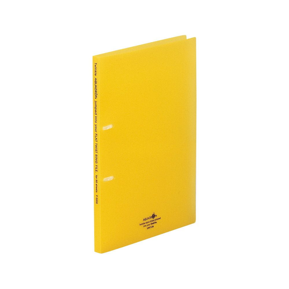 Lihit Lab., Inc. flat twist ring file A4 2 hole yellow F5000-5
