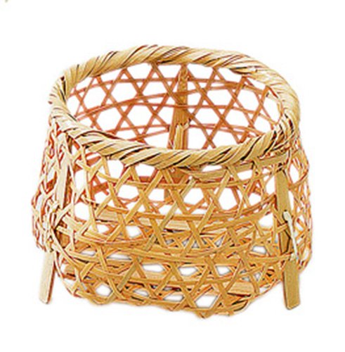 Yamako 22121 White Bamboo Basket Small