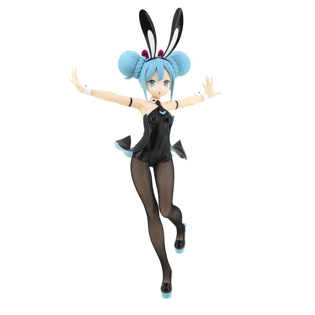 FURYU Corporation-Hatsune Miku BiCute Bunnies Figure -Hatsune Miku/Black-(re-Run)