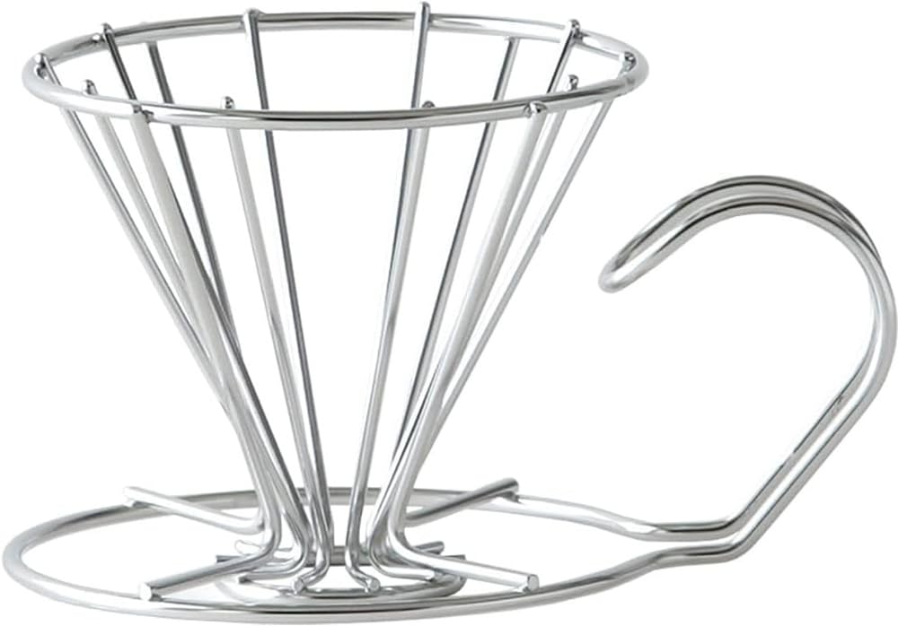 TOKYO MATCHA SELECTION - KOGU - Stainless wire coffee dripper - 3 size [Standard ship by SAL: NO tracking number & insurance] (S (1 cup))