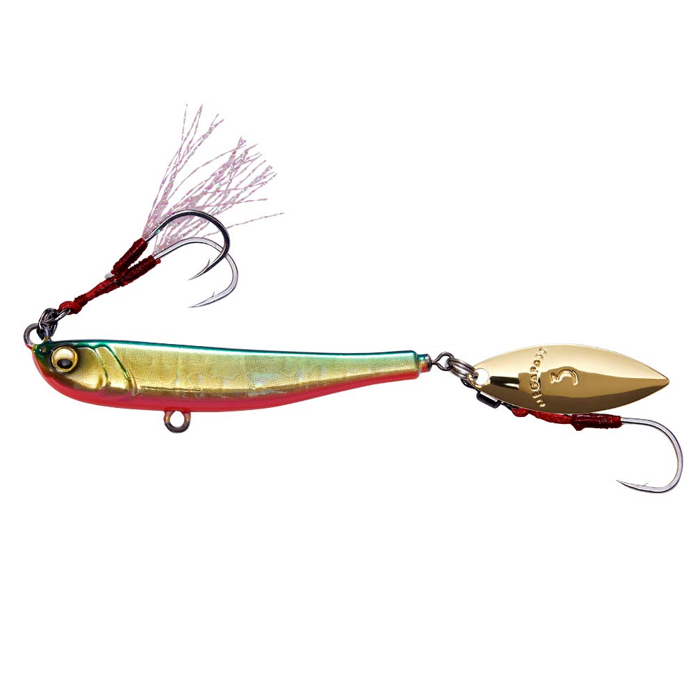 Megabass Metal Jig, Makipa, 1.4 oz (40 g), Blue Pin Gold