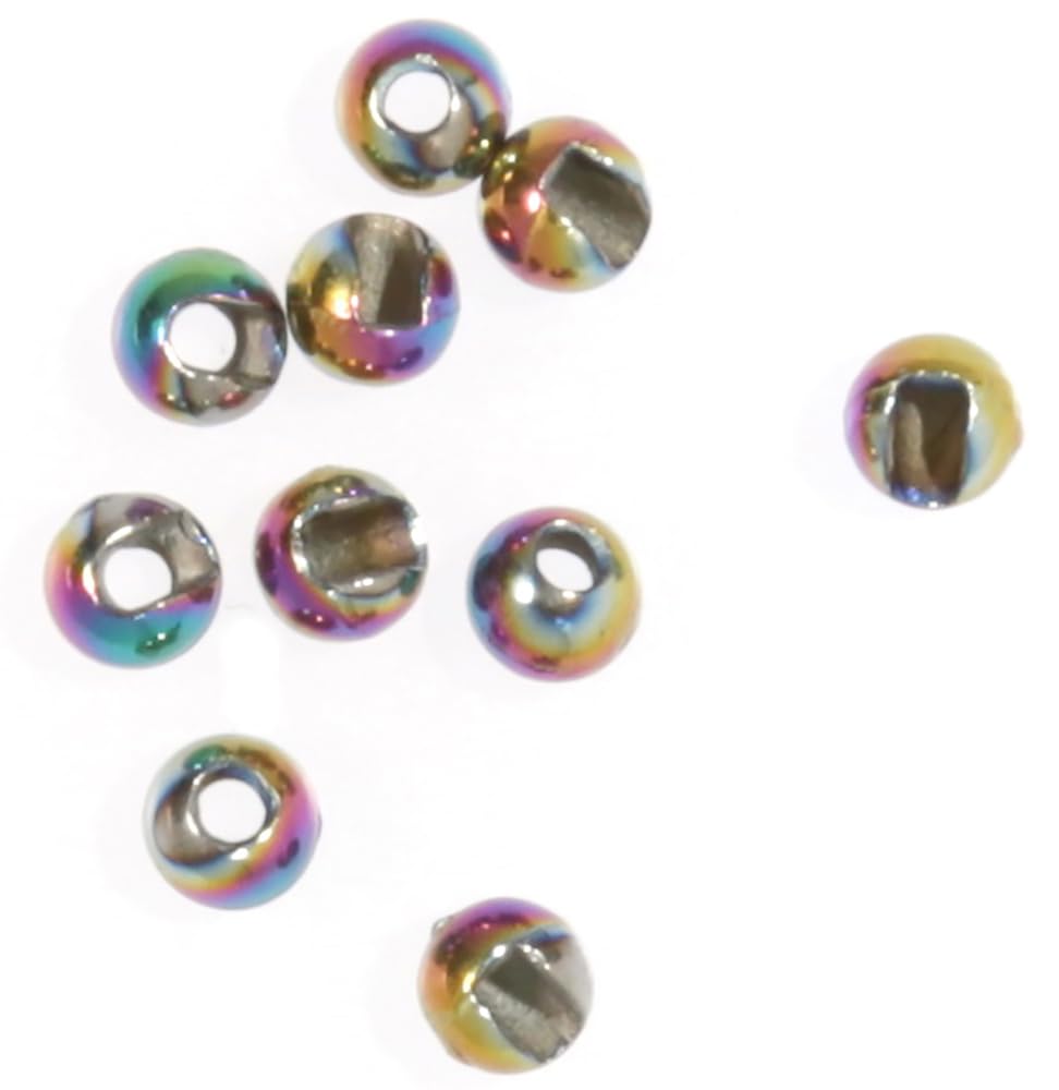 TIEMCO 66609103004 Tungsten Bead Plus, Rainbow NM, 0.13 inches (3.3 mm)