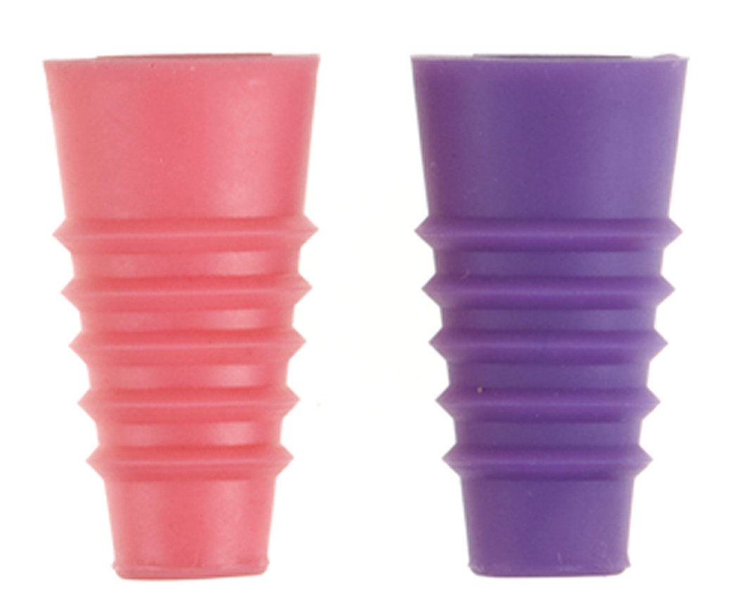 World Create 59856 ViV Bottle Silicone Stopper, Pink & Purple