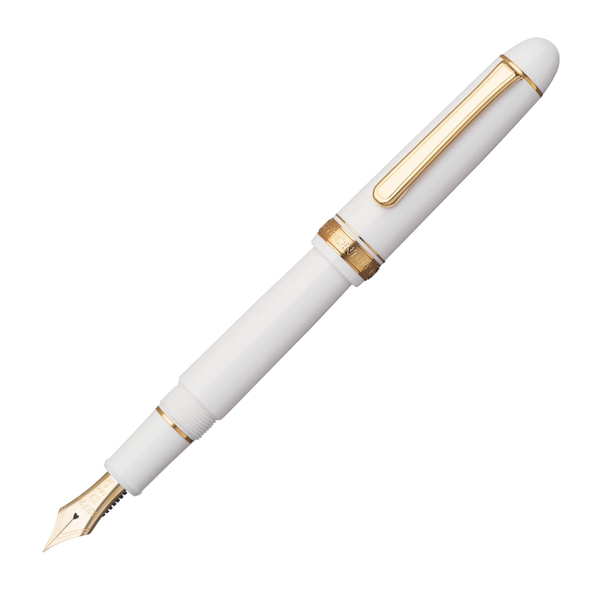 Platinum PNB-15000#2-1 Fountain Pen #3776 Century Chenonso White Fountain Pen