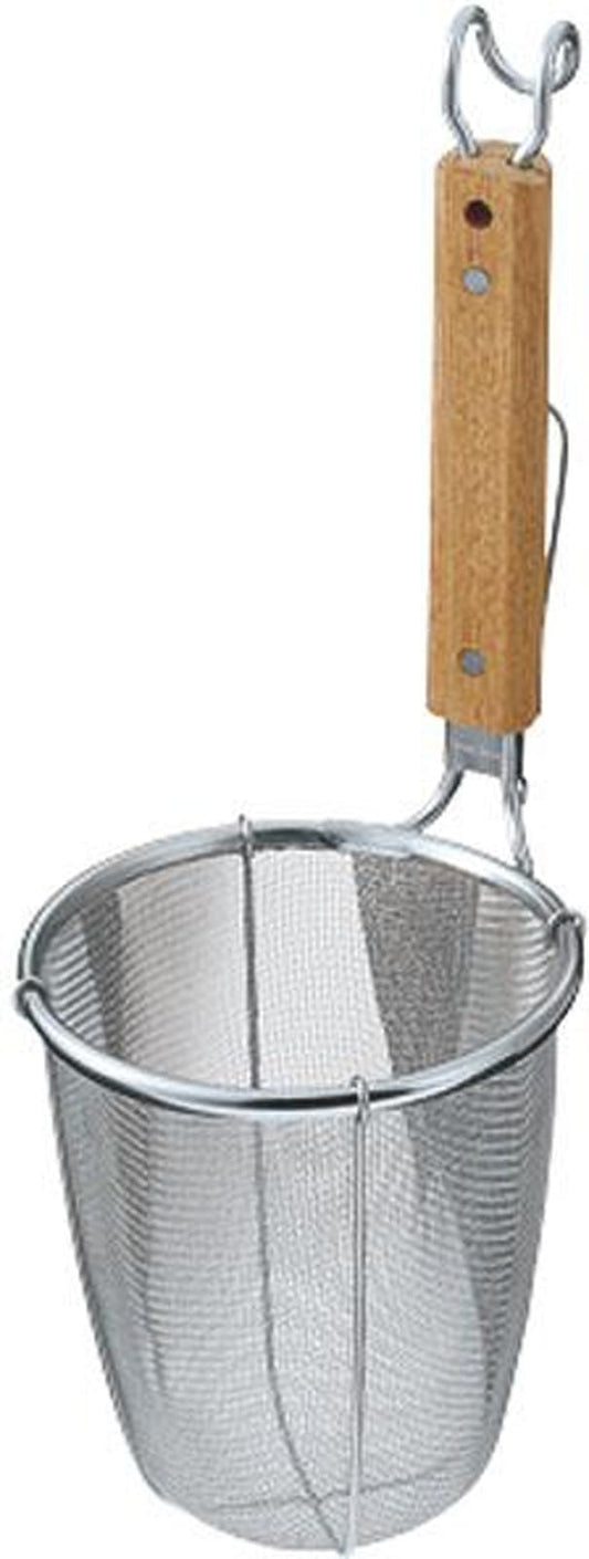 Three Snow Shin-Etsu Works 10129 Three Snow Power Bowl for Ramen, Deep Shape, For Extra Thin Noodles, 18-8 Stainless Steel, Commercial Use, Strained Strainer, Tsubamesanjo, Made in Japan