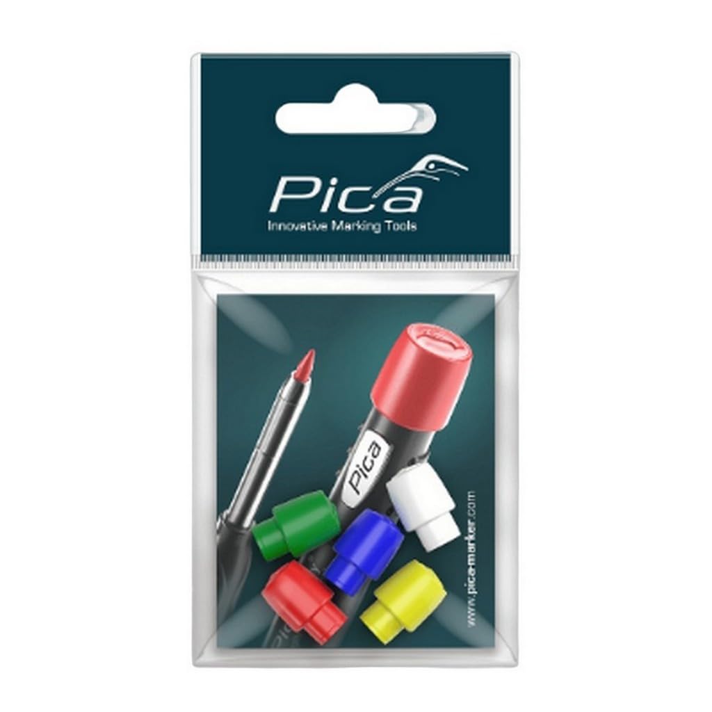 Pica DRY Accessory Set of "Colored Caps" (White, Yellow, Red, Blue, & Dark Green)