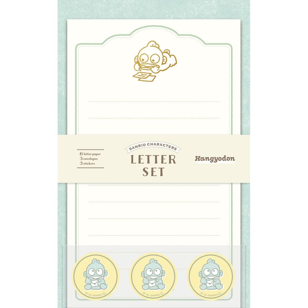 Furukawa Shiko SS79 Sanrio Characters Hankyodong Letter Set, Foil Stamping Mini Letter Set