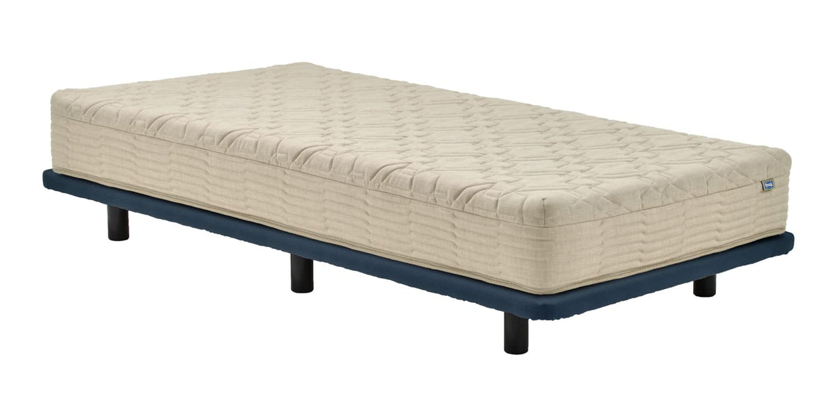 Simmons Genuine Sofa Bed, Single, Pocket Doubles Mattress, Ivory, Base, Night Blue, Leg 5.5 inches (14 cm), 38.2 x 78.2 x 15.6 inches (97 x 197 x 39.5 cm), Pocket Coil, Made in Japan