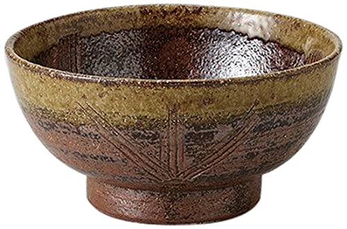 せともの本舗 Set of 10, Bizen Style 6.0 Takahama Don [7.3 x 3.7 inches (18.6 x 9.3 cm), 27.1 oz (800 g), [Restaurant Hotel/Ryokan Udon, Buckwheat Ramen, Japanese Tableware, Restaurant Commercial Use]