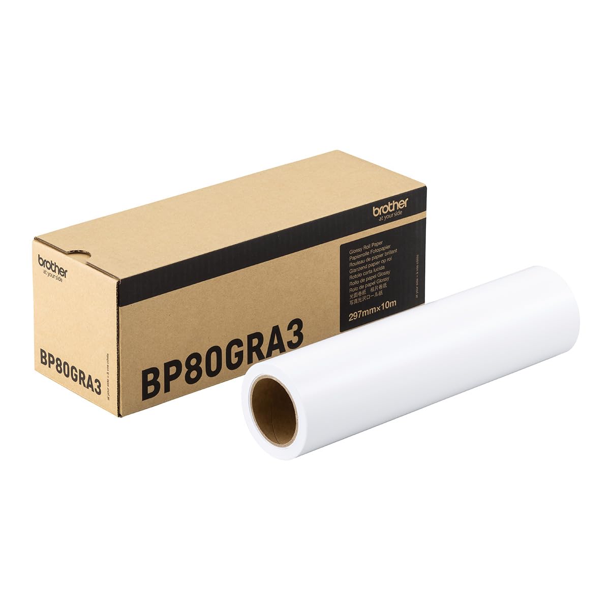 Brother BP80GRA3 Glossy Photo Paper Roll 11.7 inches (297 mm) x 32.8 ft (10 m)