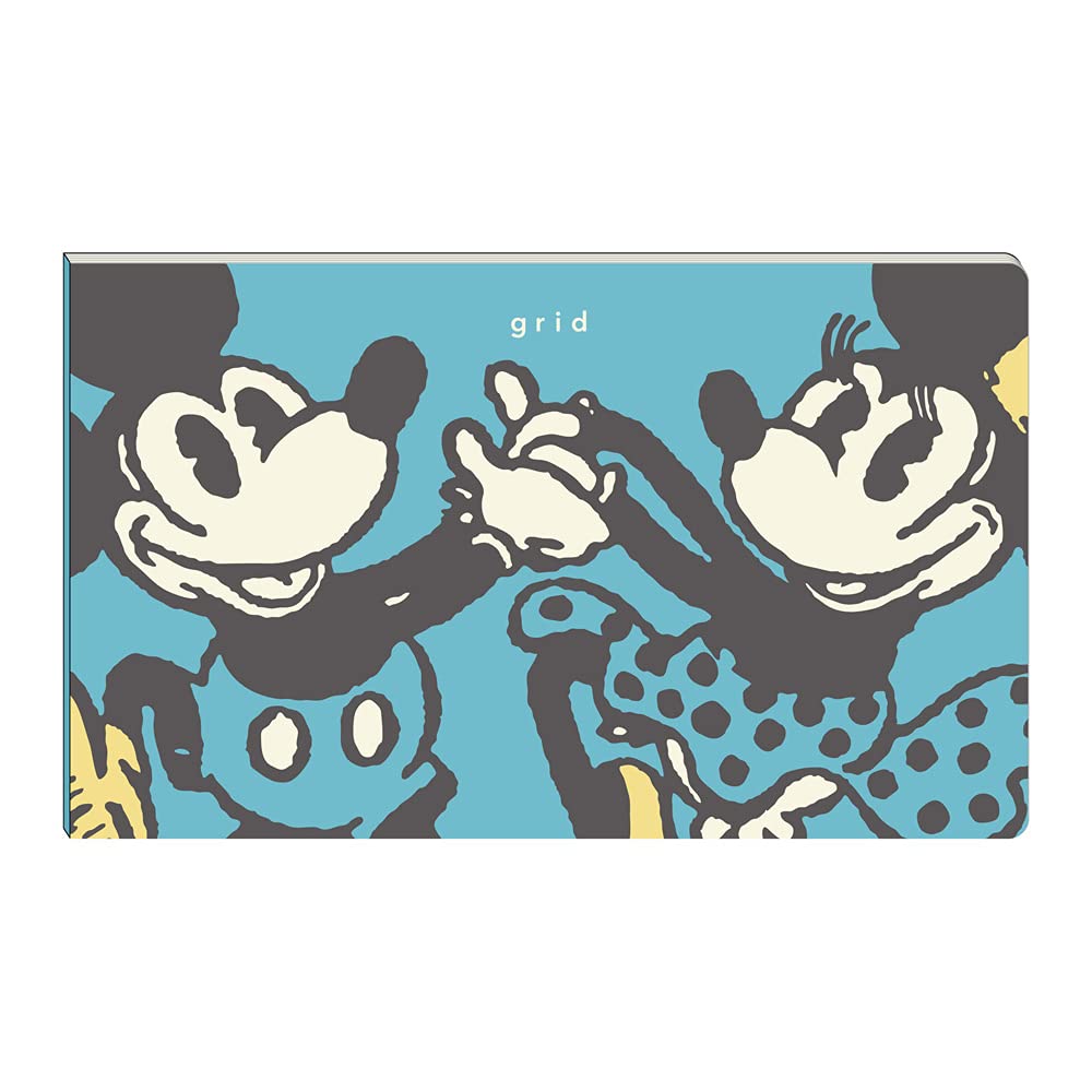 Daigo Disney isshoni. R1735 Notebook Desk, Thick, Grid Type, Compatible with PC 13 Inches, Blue