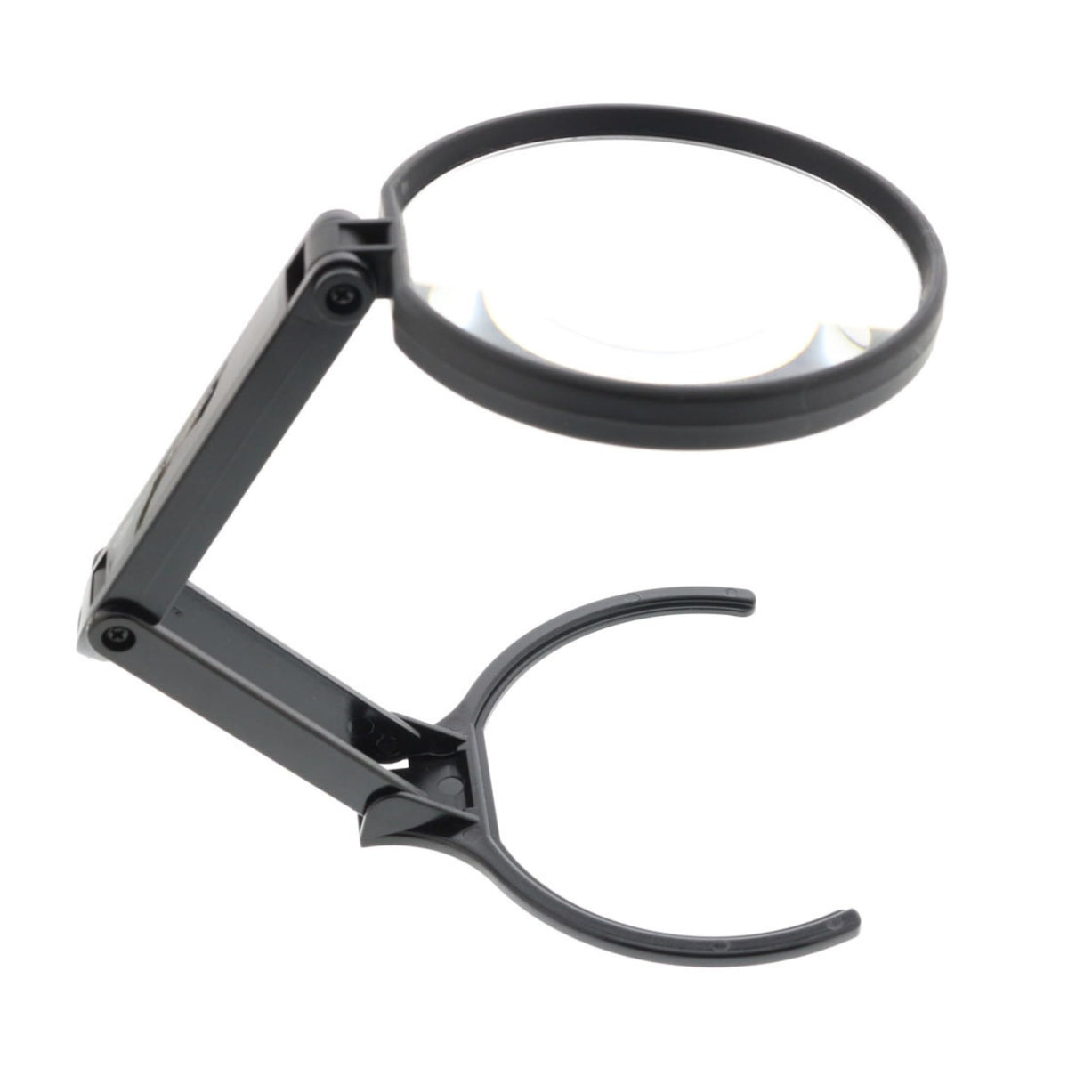 SUN-STAR Folding Magnifying Glass with Stand, Loupe for Handicrafts and Nail Art, 4.0 Inches (100 mm)