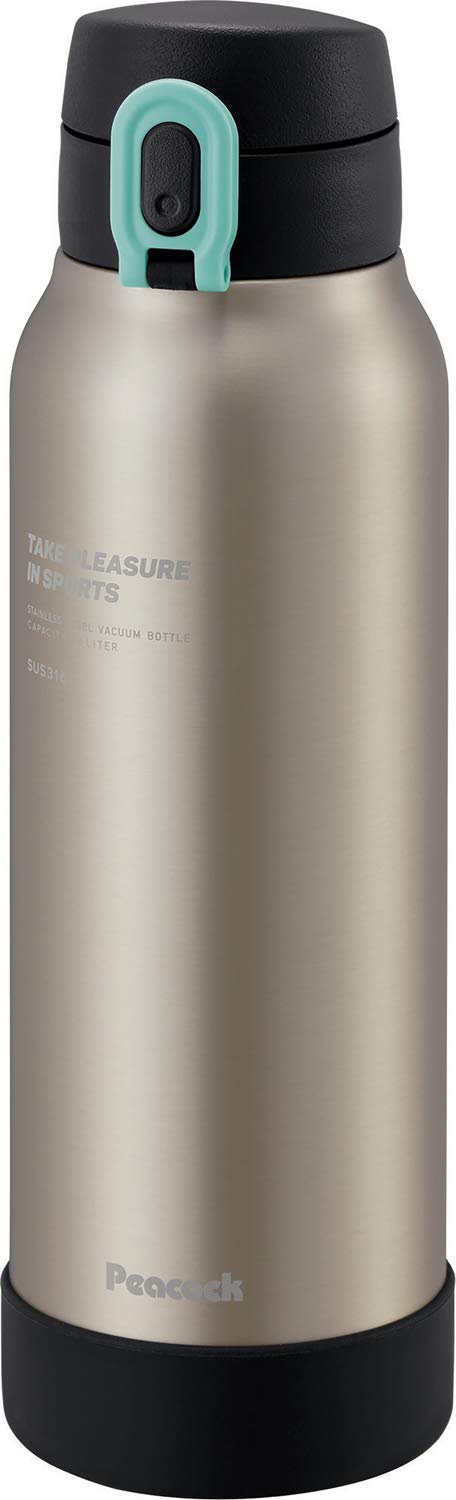 Peacock AKE-R80 MC Stainless Steel Water Bottle, Mug Type, 2.8 fl oz (0.8 L), Matte Clear