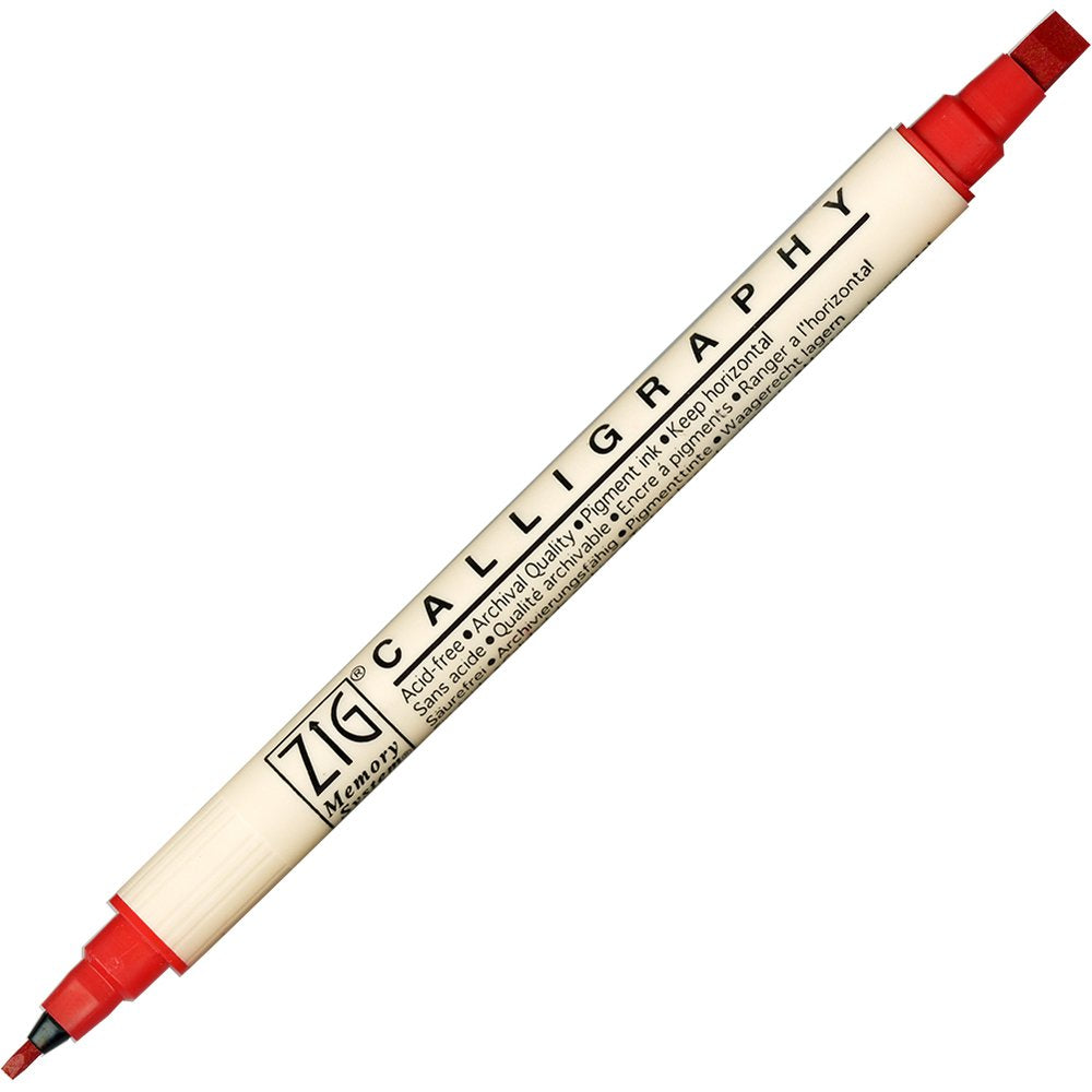 Kuretake ZIG Memory System Calligraphy MS-3400-020 Pure Red (Japan Import)