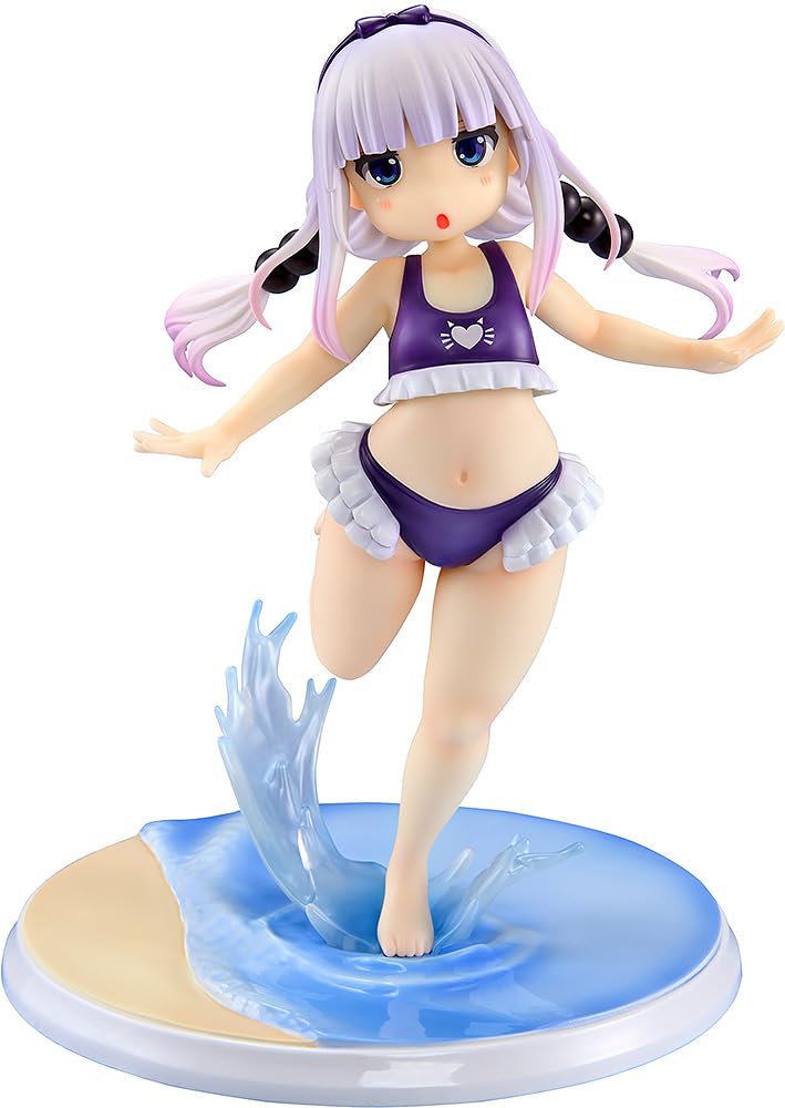 Kaitendo Miss Kobayashi's Dragon Maid Kana Kamui Hamabe and Ukiuki Swimsuit Version, Purple, Plastic, 1/6 Scale, Painted and Finished Product