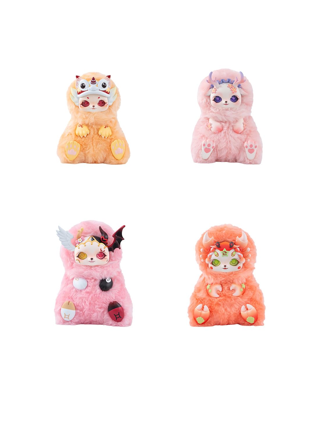 Toyclub MOBOSTAR Zodiac Constellation Passionate Heart Series 3rd PVC Cotton Polyester Trading Figure 4 Pack Box