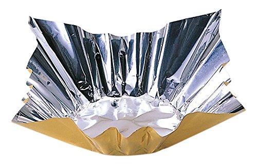 Aluminum Foil Pot, Gold/Silver, 200 Pieces, No. 8 (80044)