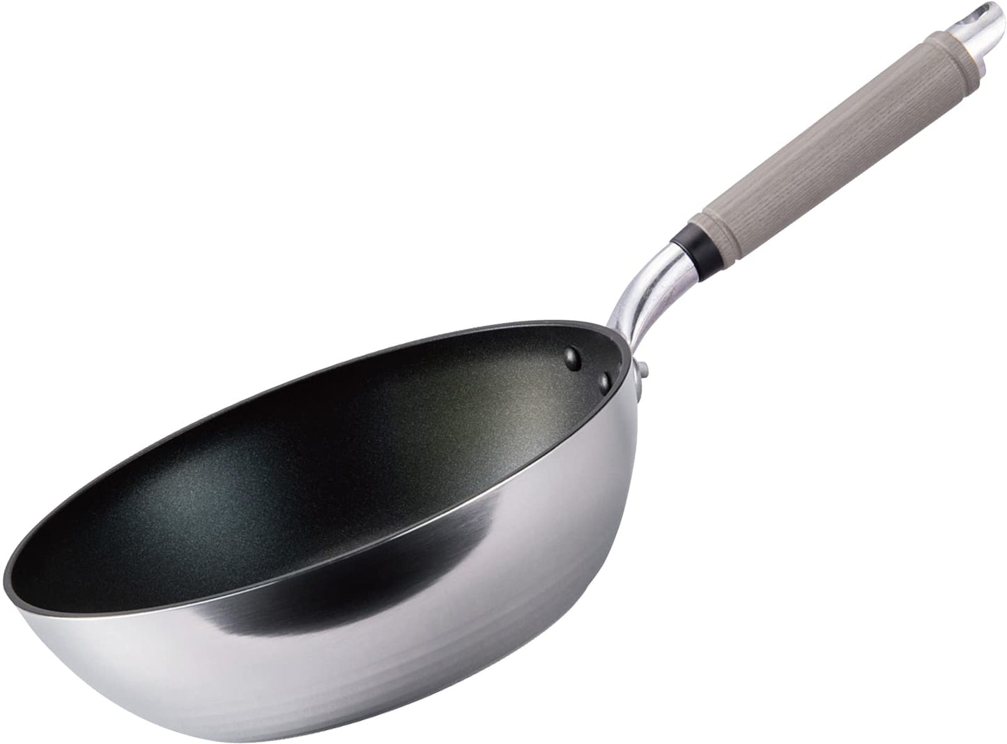 Hokuriku Aluminum Deep Fry Pan, 10.2 inches (26 cm), Lightweight, Aluminum, Gas Fire, Made in Japan, Lightest in Series, All-Over Heating Evenly, Time-saving Frying Pan, Durable, Frying Pan Made in