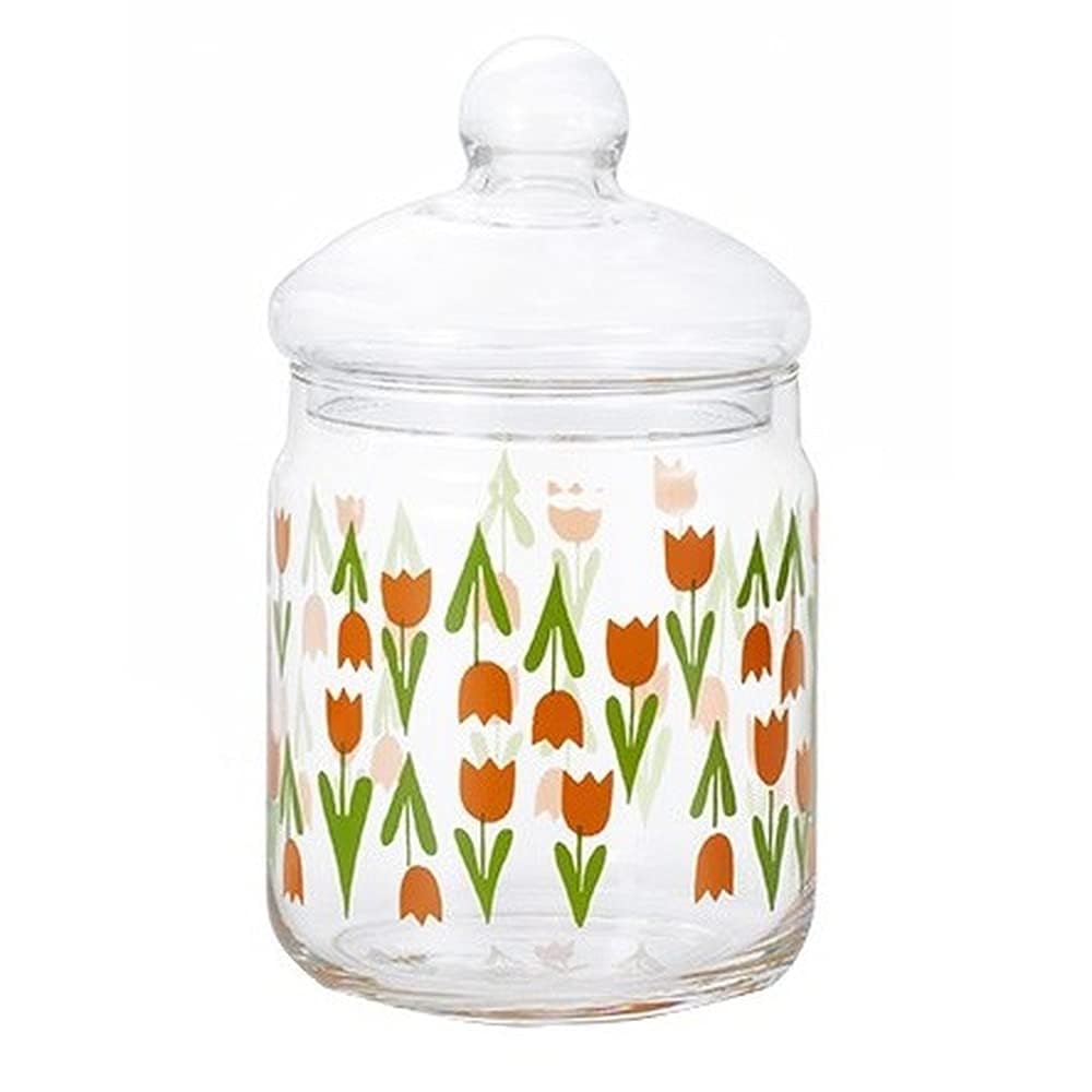 Aderia Retro 1923 Bonbon Container, 680 Colec Box Included, Made in Japan, Storage Container, Showa Retro, Glass, Canister, Airtight Container, Condiments, Bottle, Airtight Coffee Beans