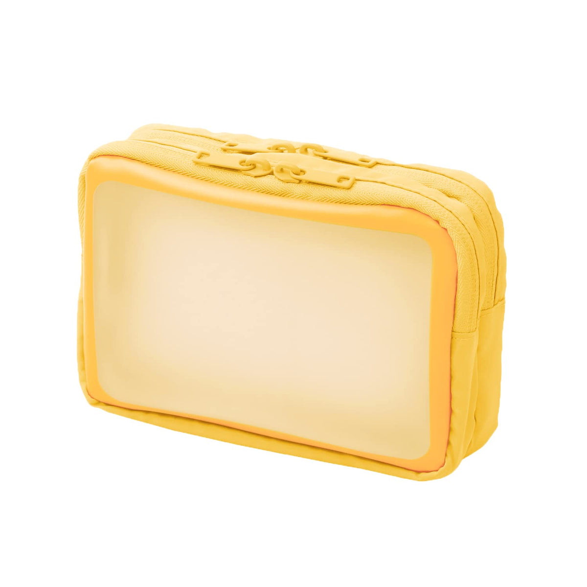 Plus TW-BG002M 428-754 Jibuniro Naka-Visible Gadget Pouch, M, Yellow