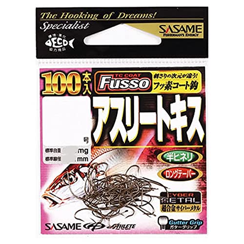 Sasame Needles 22ZAS Athlete Kiss (Fluorine Coat), Pack of 100