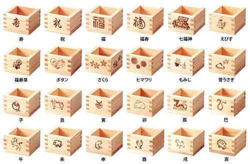 Koyanagi Sangyo 64014 Natural Wood, Ichigo Masu, Cherry Blossoms