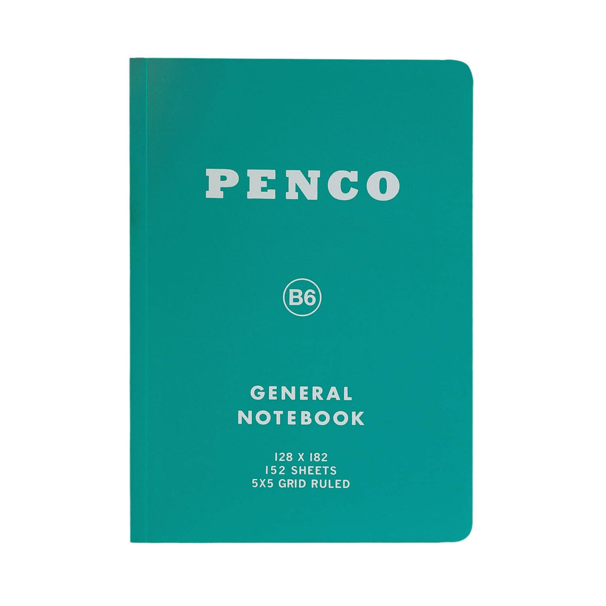 High Tide CN159 Penko Notebook, B6, Grid, Green