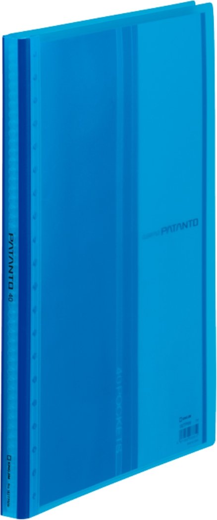 King Jim Clear File Patant A4 40 Pockets Blue 182TPNW Ao