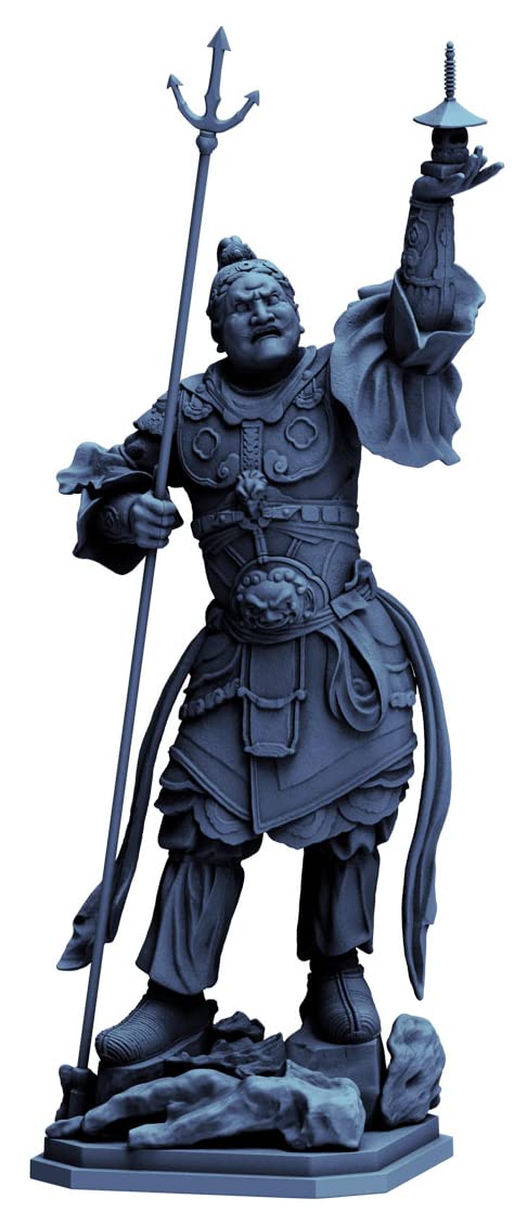 Kaiyodo AP009 Art Plastic Art Pla Statue, Four Tenkou Statue, Multiple Heights Approx. 6.3 inches (160 mm), Non-Scale, Unpainted, Plastic Model Kit