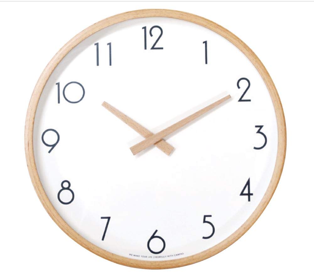 Creer CAMPAS Campus Wall Clock, Large, White, 1.6 x 12.2 x 12.2 inches (4 x 31 x 31 cm)