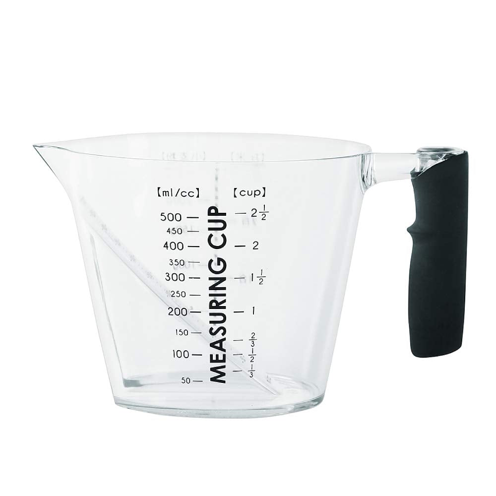 &NE NIM-168 Nikii Measuring Cup, Microwave and Dishwasher Safe, Made in Japan, Black