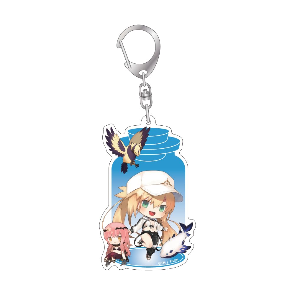 Algernon Products Fate/Grand Order Charatoria Acrylic Key Chain Berserker/Altria Caster, Approx. W 2.0 x H 3.3 inches (52 x 85 mm), Acrylic, Metal