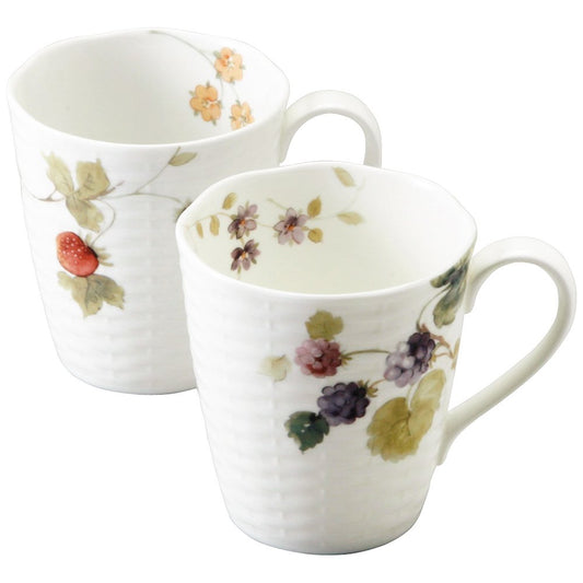 Lucy Garden pair mug 96011-21903 (japan import) by Narumi
