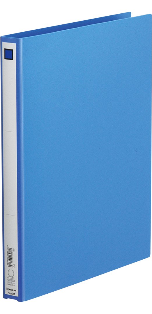 KINGJIM ring file Economy Type 611 A4 140 sheets blue