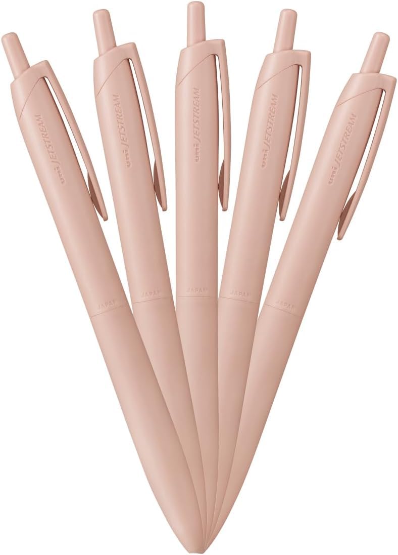 Mitsubishi Pencil Ballpoint Pen Jetstream Light Touch Ink 5 Pack 0.5 Coral HSXNLS055P.66