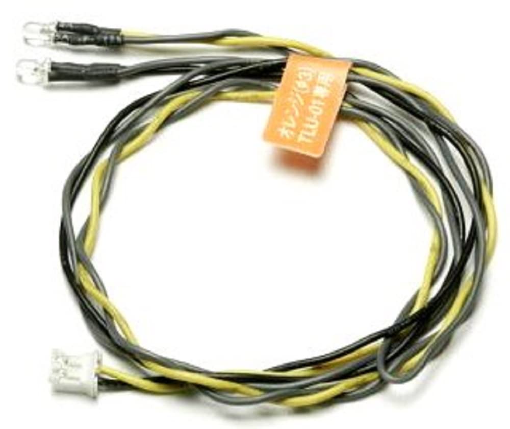Tamiya 300053912 LED Flashlight for TLU Model, Accessories, 3 mm, Orange