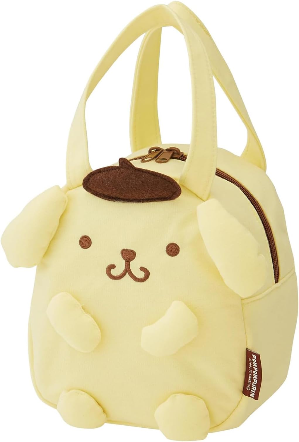 Skater KNBD1-A Die Cut Lunch Bag, Sanrio Sweatshirt Material Pom Pom Pom Pudding for Boys and Girls