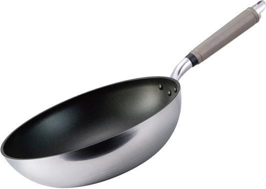 Hokuriku Aluminum Sennen Cast FAN A-2816 Lightweight Frying Pan, 11.8 inches (30 cm), For Gas Stoves, Made in Japan
