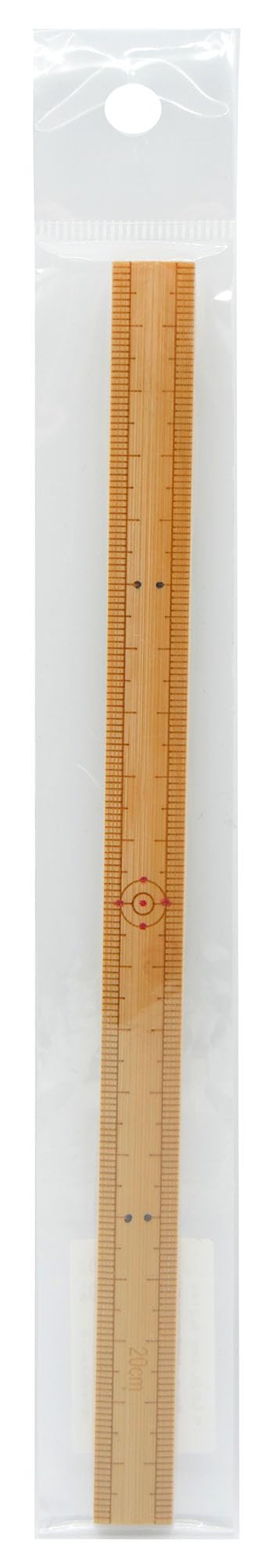 Misasa Sewing Tool Bamboo Ruler, 7.9 inches (20 cm) No. 8148