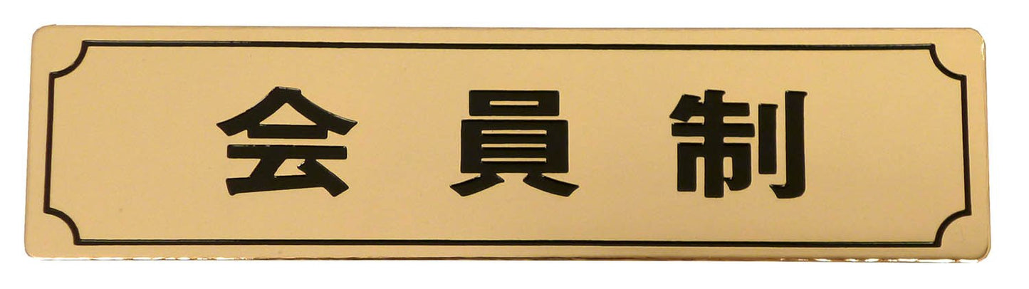 Sign plate "The System" Frame with Brass Gold Plated LG170 – 7