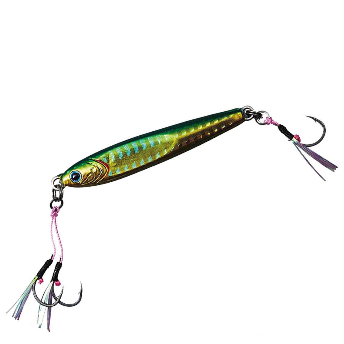 Daiwa Metal Jig TG Bait SLJ with Hook, 1.6 oz (45 g), FPH Green Gold Lure
