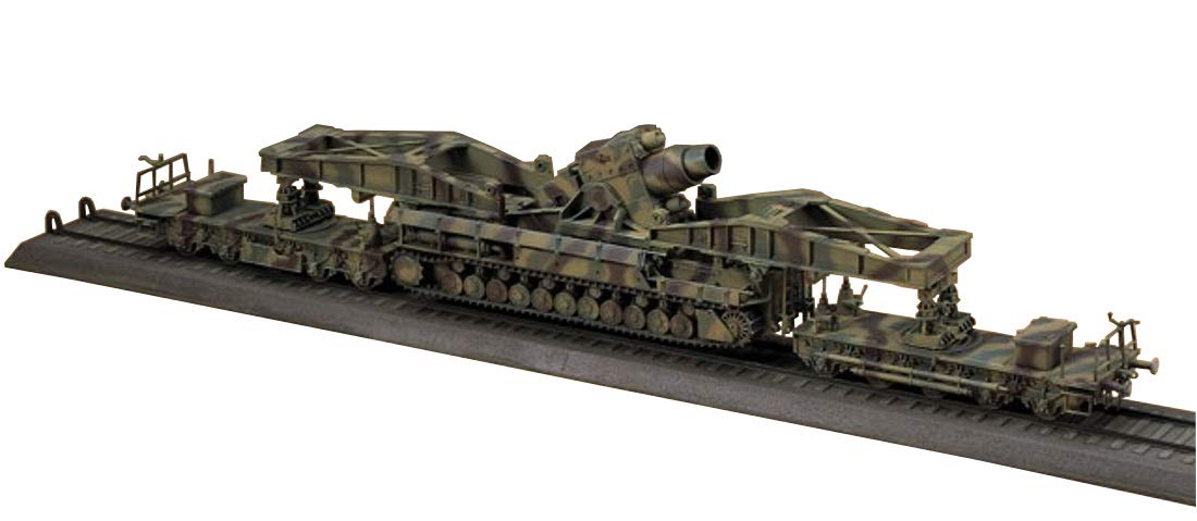 Hasegawa 60cm Morser Karl 040 Prod With Railway Carrier Model Kit