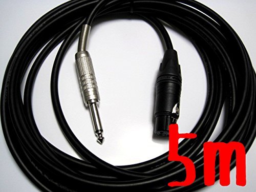PC05 – B (XX) Black/Black (Canare) Microphone Cable 5 m For Canon – Phone
