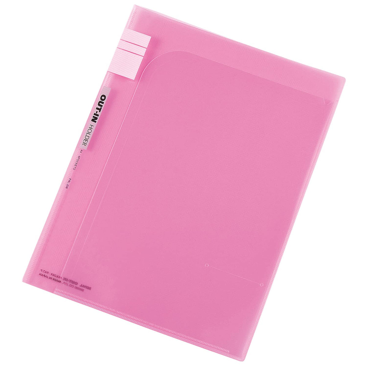 Sekisei PAL-206-20 Separate Out-in Holder, A4, 6P, Pink