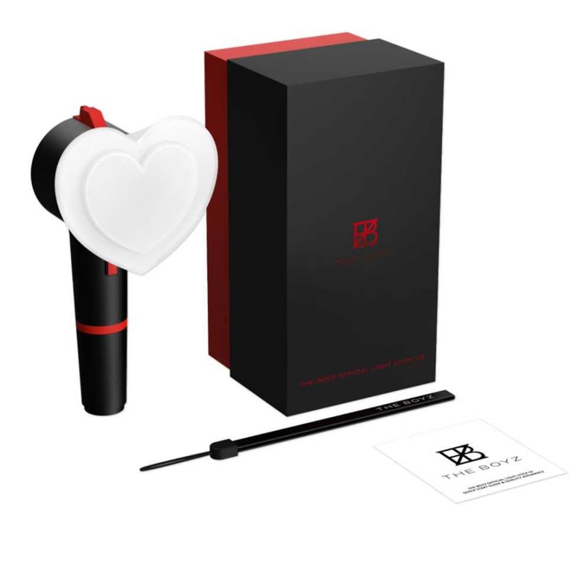 The-Boyz Official Light Stick Version 2 - Light Sticks for Fan Meetings/Concerts - Includes Strap, Official Photocards + Extra Photocards