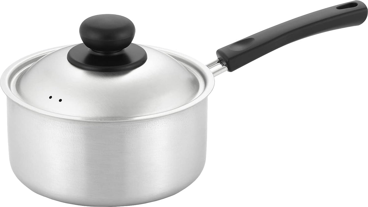 Yoshikawa SJ3319 One-Handed Pot, Induction Compatible, Stainless Steel, 6.3 inches (16 cm), Made in Japan