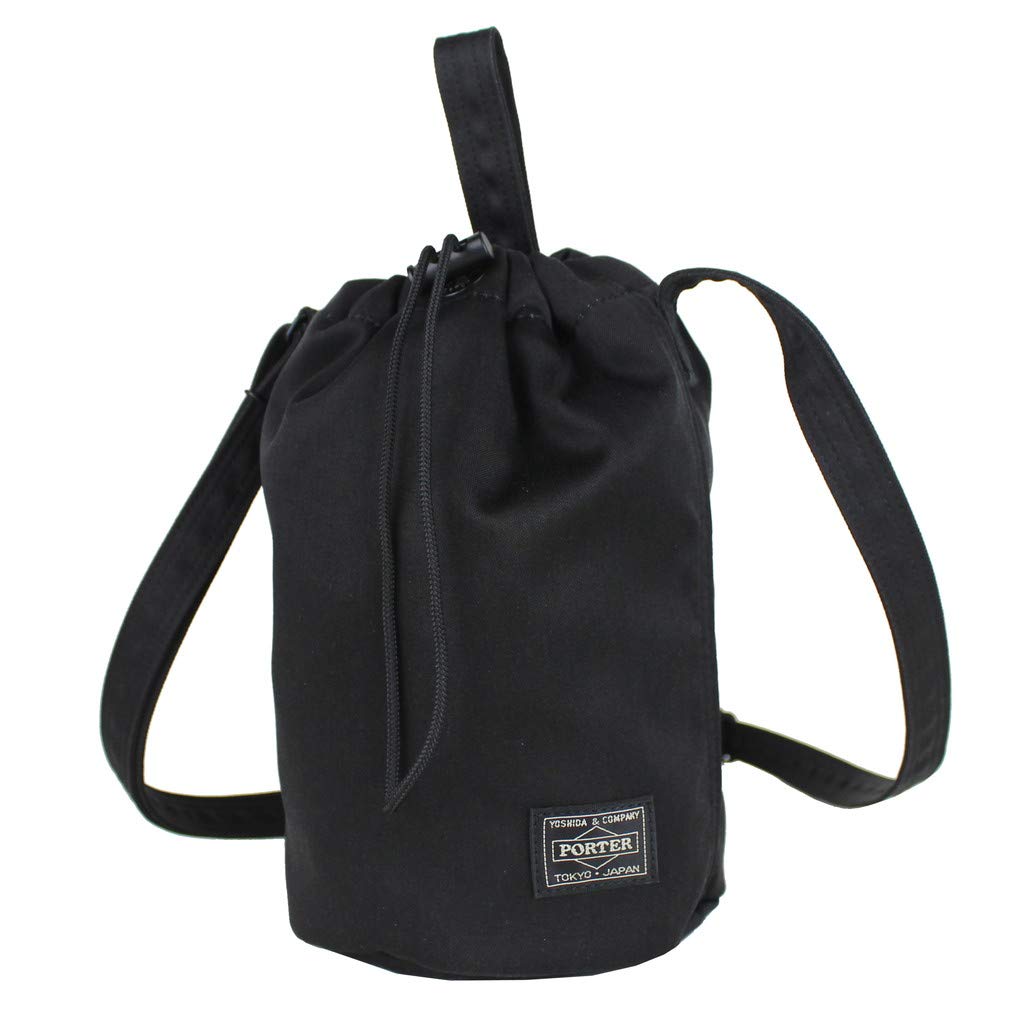 Porter 892-15102 Drawstring Bag, Denim Drawstring Bag (L), Black, One Size